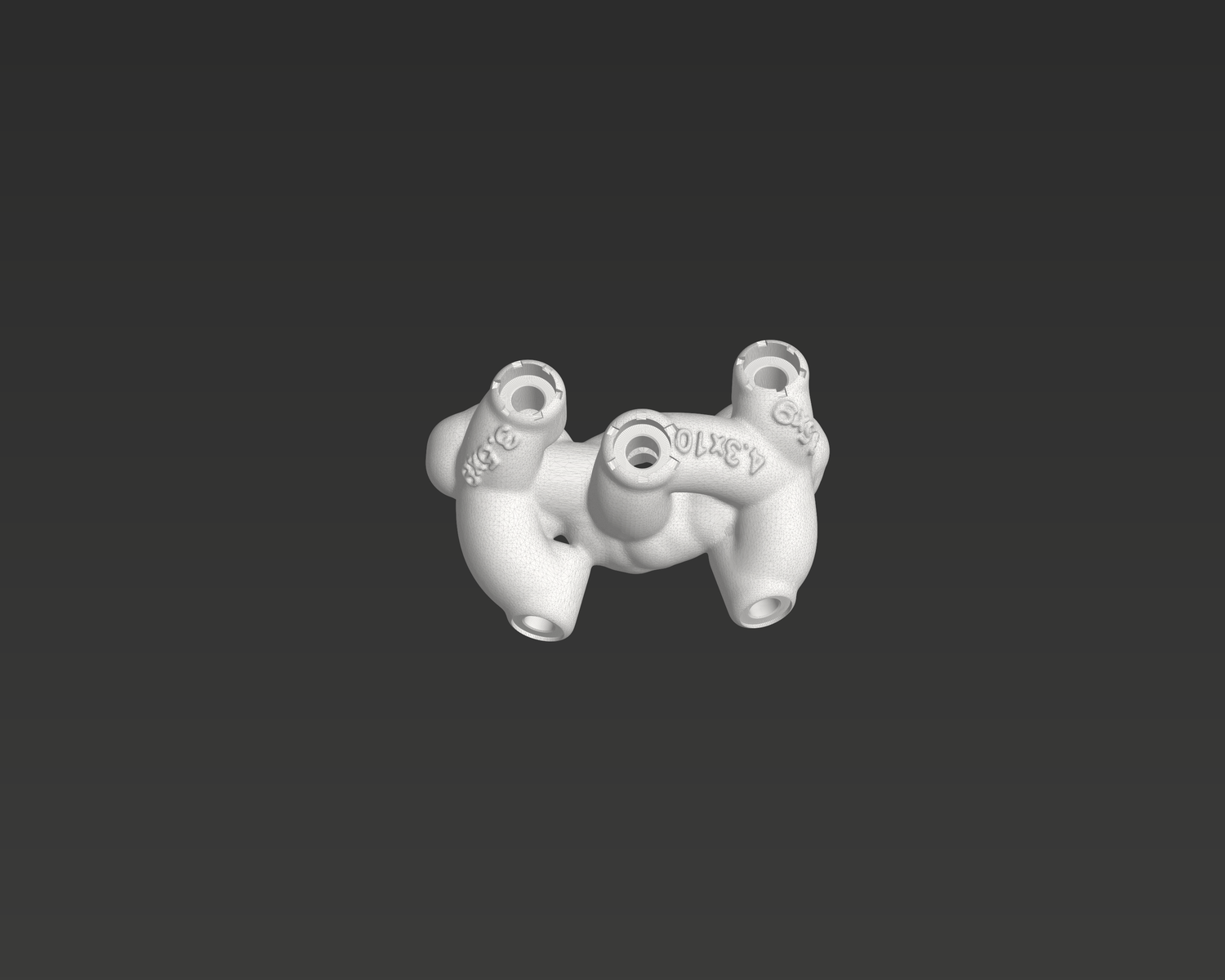 Simulated bone-supported dental surgical guide